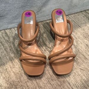 DV by Dolce Vita Women's Brown Strappy Heels